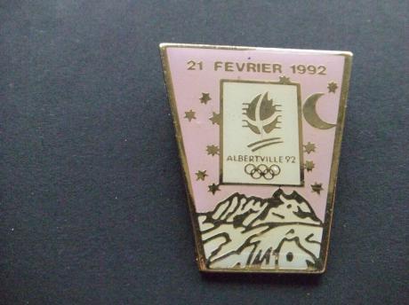Olympische Spelen Albertville 21-02-1992 lila 